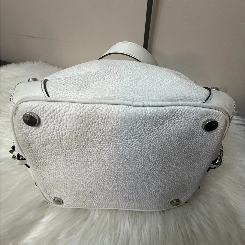 Michael Kors Alanis Small Pebbled Leather Bucket Bag